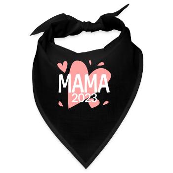 Mama 2023 loading - Werdende Mutter 2023 - Bandana - Schwarz - Vorne