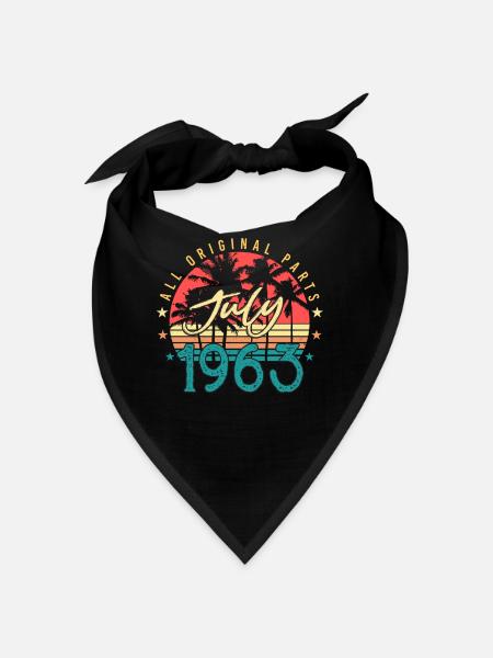 1963 July Alles Original - Bandana - black - Front