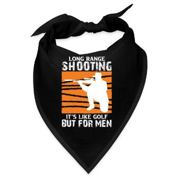 Long Range Shooting - Bandana - Schwarz - Vorne