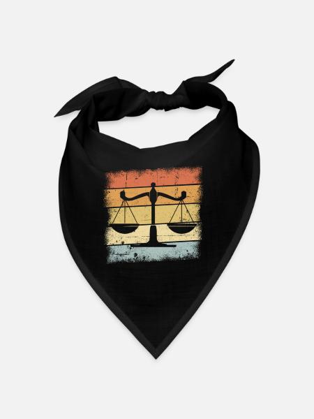 Rechtsanwalt Geschenk - Bandana - Schwarz - Vorne