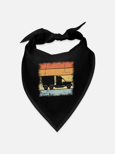 Trucker Geschenke - Bandana - Schwarz - Vorne