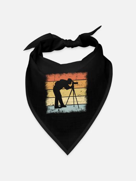 Photographer Gifts - Bandana - black - Front