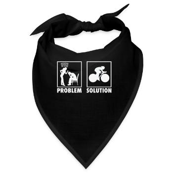 Cycling Cyclist Statement Problem Solution. - Bandana - Schwarz - Vorne