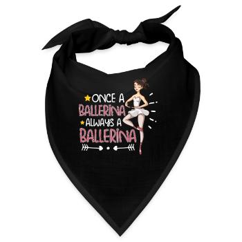 Ballet Ballerina Dance Dancer Dancing Ballet Gift - Bandana - Schwarz - Vorne