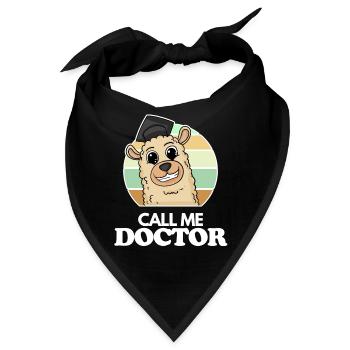 Promotion Doktorarbeit Doktortitel - Bandana - Schwarz - Vorne