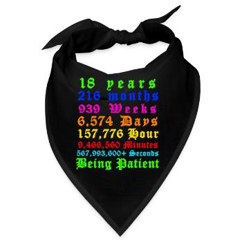18. Geburtstag Alles Gute zum 18. Geburtstag - Bandana - Schwarz - Vorne