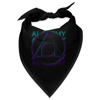 Alchemie Symbol Alchemist Philosophers Stone Retro - Bandana - Schwarz - Vorne