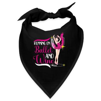 Ballet Ballerina Dance Dancer Dancing Ballet Gift - Bandana - Schwarz - Vorne