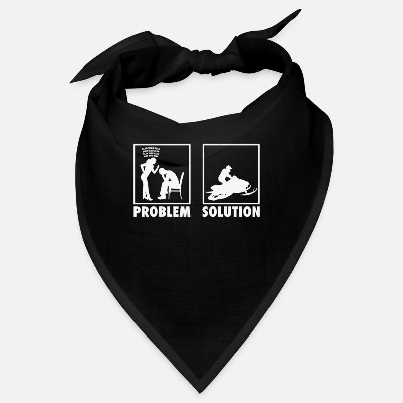 Winter Snow Jet Ski Snowmobile Statement Problem Bandana
