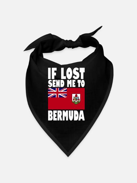Drapeau des Bermudes - Bandana - noir - Devant