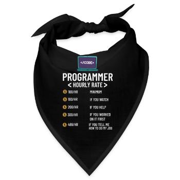 Programmierer Programmieren Computerentwickler Pc - Bandana - Schwarz - Vorne