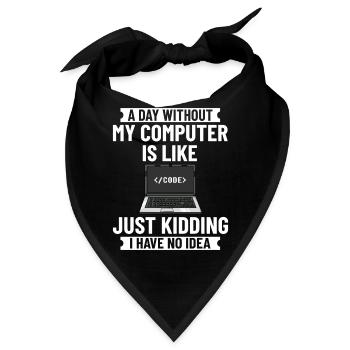 Programmierer Programmieren Computerentwickler Pc - Bandana - Schwarz - Vorne