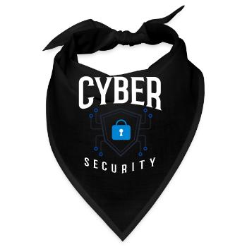 Cyber Security Information Computer Sicherheit - Bandana - Schwarz - Vorne