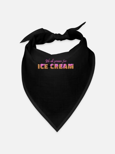 Design mignon avec un paresseux pour les filles - Bandana - noir - Devant