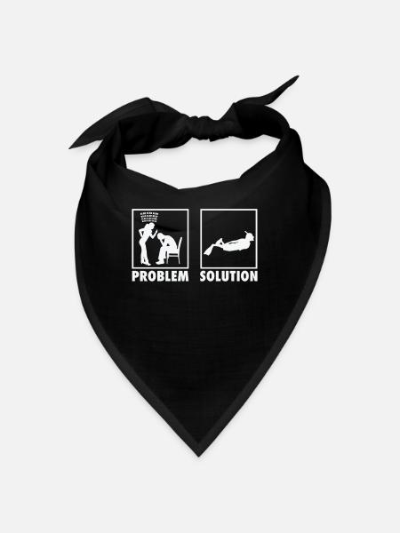 Snorkeling Snorkeler Déclaration Solution au problème. - Bandana - noir - Devant