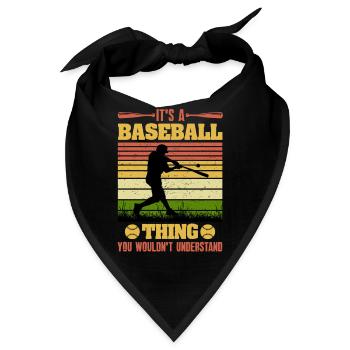 Es ist eine Baseball-Sache - Bandana - Schwarz - Vorne