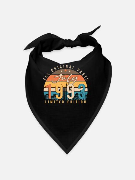 All original in July 1989 - Bandana - black - Front