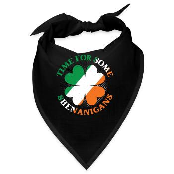 Zeit Für Ein Bisschen Blödsinn Irland Ire Irisch - Bandana - Schwarz - Vorne