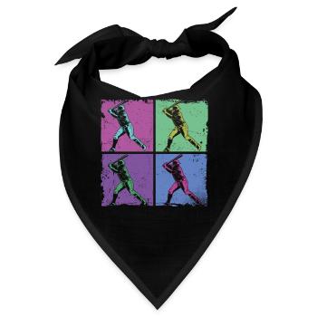 Baseball Fan Retro Vintage Batter - Bandana - Schwarz - Vorne