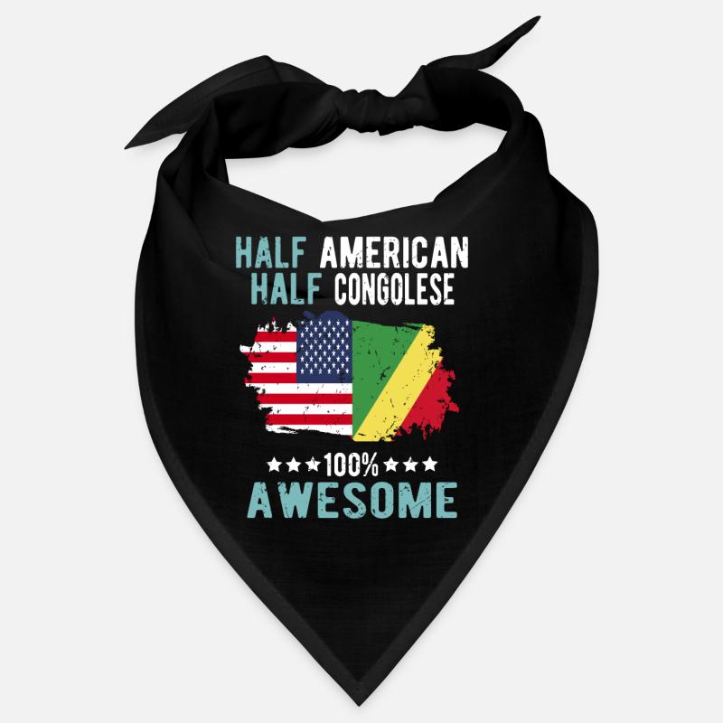 Half American Half Congolese Bandana
