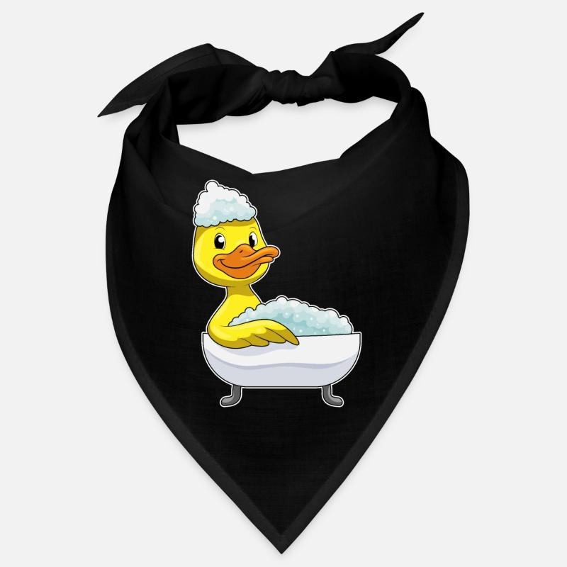Bain de canard avec baignoire et mousse Bandana
