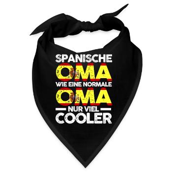 Espana Spanierin Spanienische Oma Spanien - Bandana - Schwarz - Vorne