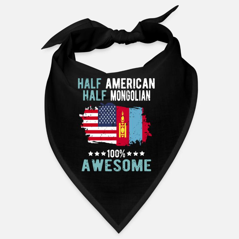 Half American Half Mongolian Bandana