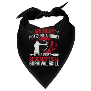 Archery Bow Archer Vintage Archery - Bandana - Schwarz - Vorne