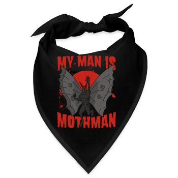 Mothman Krypto Kryptozoologie Geschenk - Bandana - Schwarz - Vorne