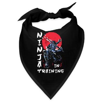Ninja Geschenk Karate Ninjutsu Judo Samurai Japan - Bandana - Schwarz - Vorne