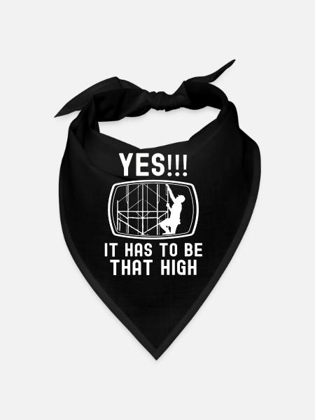Scaffolding Builder Gift Work Occupation Construction Worker Job - Bandana - black - Front