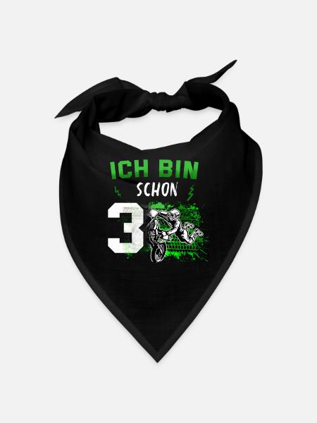 Motocross - Bandana - Schwarz - Vorne