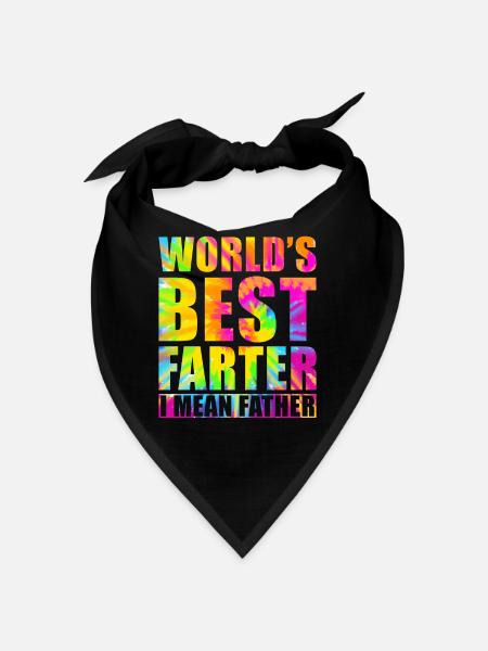 Farter Vater Furzen Spaß Spruch Lustiges Vatertag - Bandana - Schwarz - Vorne