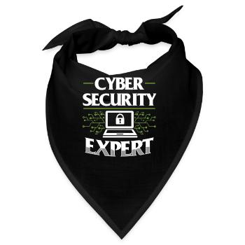 Cybersecurity Experte Hack Hacker IT Sicherheit - Bandana - Schwarz - Vorne