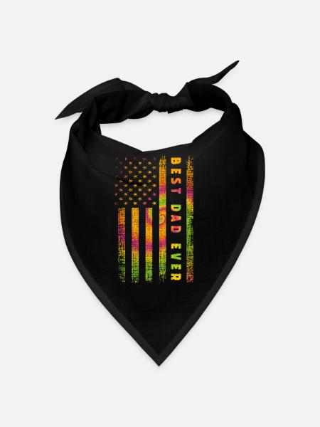 Best Dad ever - Bandana - Schwarz - Vorne