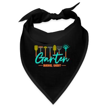 Gärtner Garten Buddel - Bandana - Schwarz - Vorne