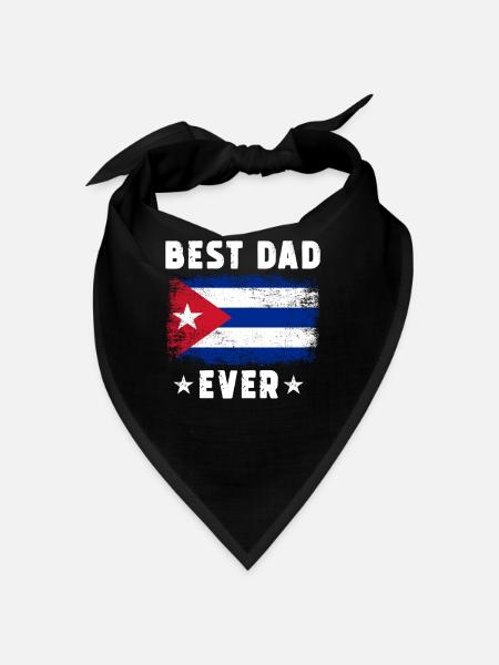 Kubaner Vater Best Dad ever - Bandana - Schwarz - Vorne