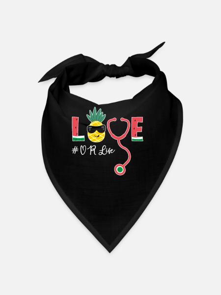 Krankenschwester Nurse Life - Bandana - black - Front