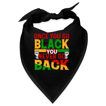 Black History Month Black History American - Bandana - Schwarz - Vorne