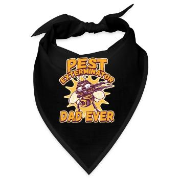 Pest Exterminator Dad Ever for a Pest Control - Bandana - Schwarz - Vorne