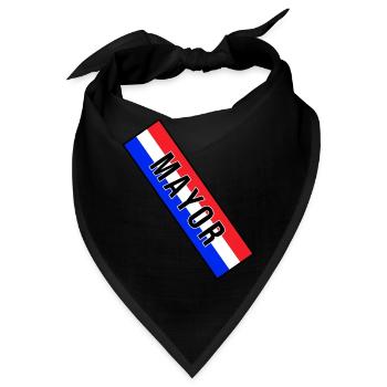 Mayor Sash Costume - Mayor - Bandana - Schwarz - Vorne