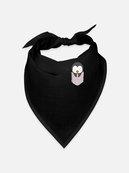Pinguin Liebe Pocket Pinguine - Bandana - Schwarz - Vorne