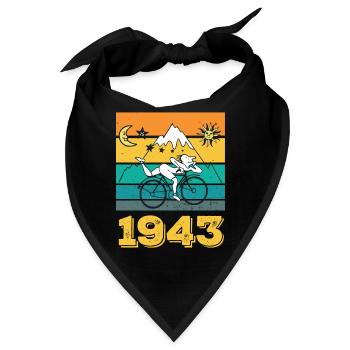 Hofmann Bicycle Day 1943 Radtour psychodelisch - Bandana - Schwarz - Vorne