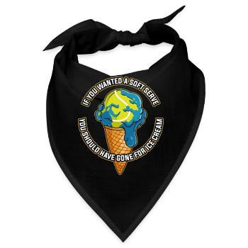 If You Wanted A Soft Serve Tennis Tennis Geschenk - Bandana - Schwarz - Vorne