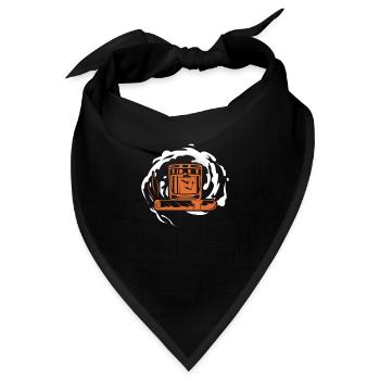 Zigarre Whiskey Rauchen Raucher Zigarren Geschenk - Bandana - Schwarz - Vorne