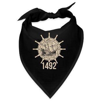 Columbus Day - Bandana - Schwarz - Vorne