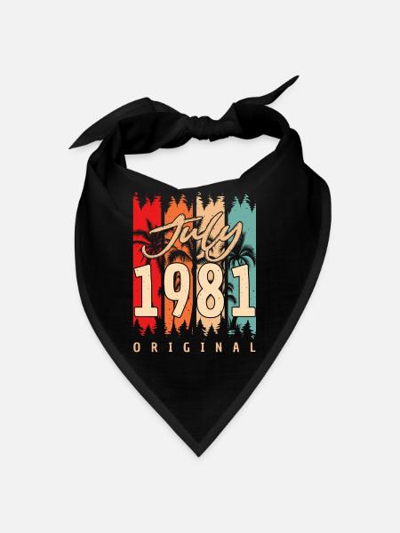 Year of construction 1981 in July - Bandana - black - Front