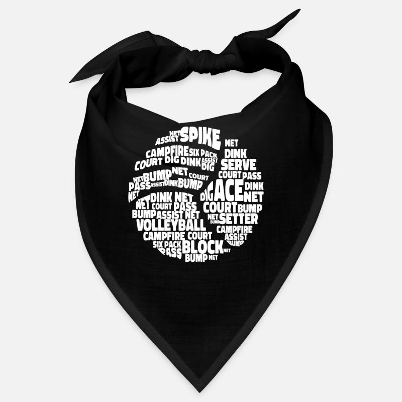 Volleyball Player Team Word Cloud Bandana