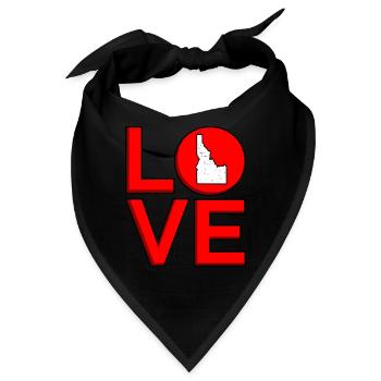 Liebe Idaho geschenk - Bandana - Schwarz - Vorne