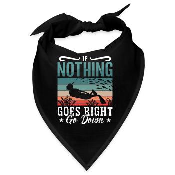 Apnoe Freitaucher Tauchen Freitauchen Geschenk - Bandana - Schwarz - Vorne